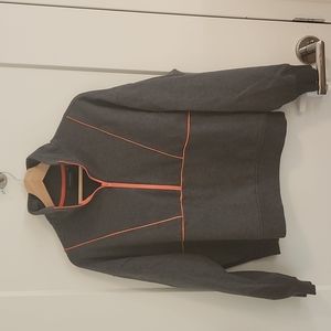 Richer Poorer half zip sweatshirt with cool orange detail